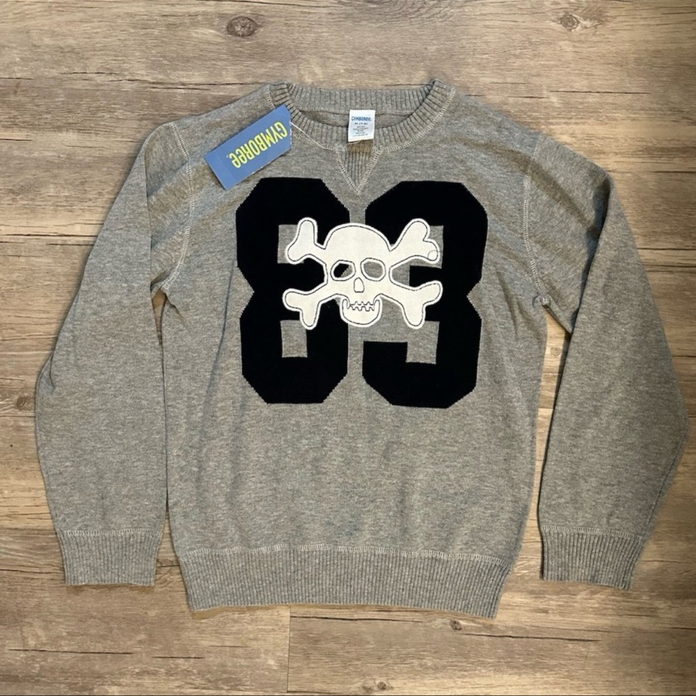 Gymboree Sweater boys medium 7/8 skull new with tags